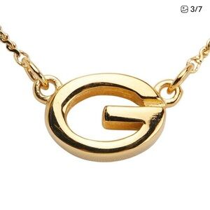 Givenchy Gold Initial Pendant Necklace